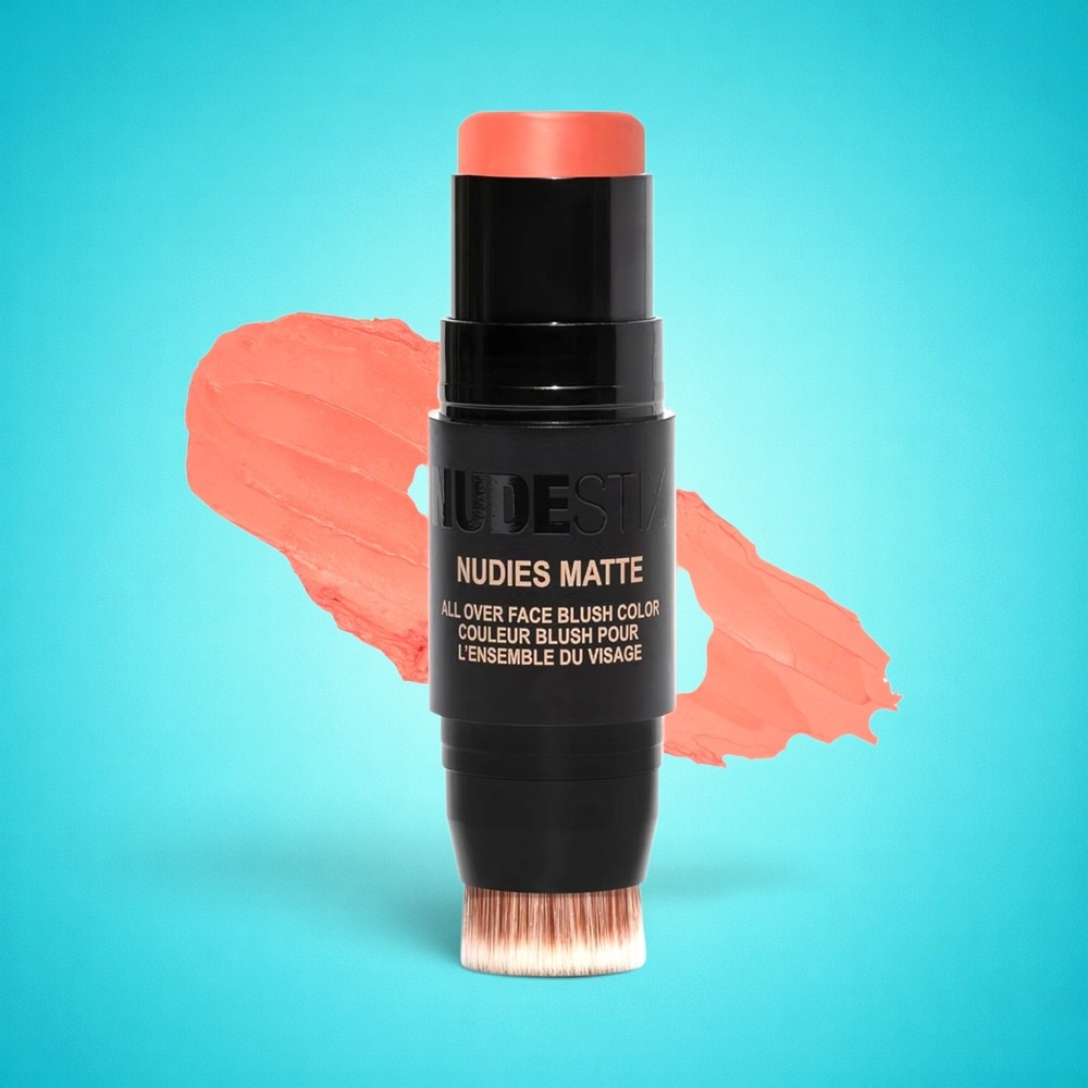 New Nudestix Nudies Matte All Over Face Blush, color Nude Peach Cream Stick